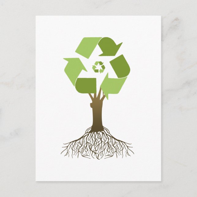 Recycling Tree Postcard (Front)