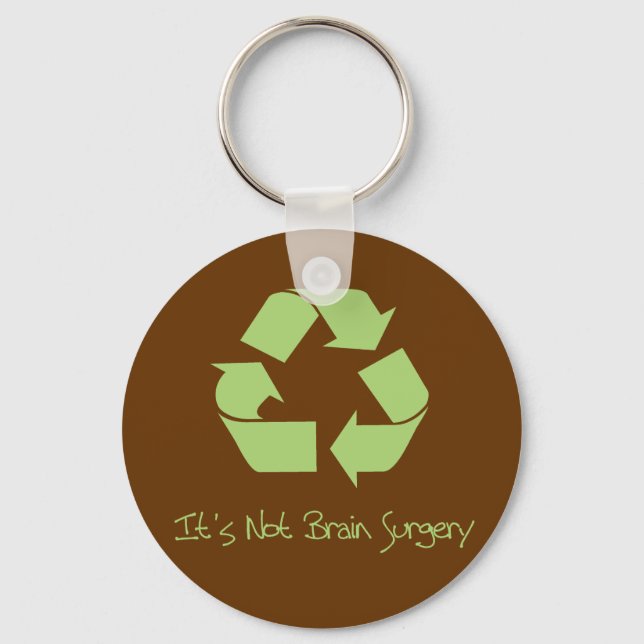 Recyle it's Easy Key Ring (Front)