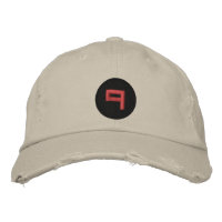 RED9 Embroidered Distressed Hat 1