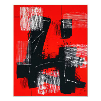 Red #101 photo print