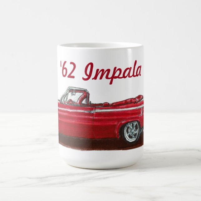 Red 1962 Impala Convertible Coffee Mug (Center)