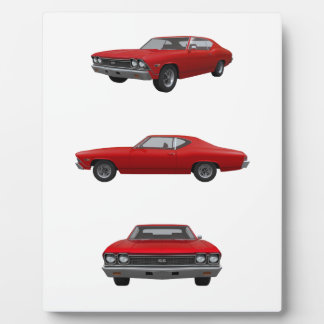 Red 1968 Chevelle SS: Plaque