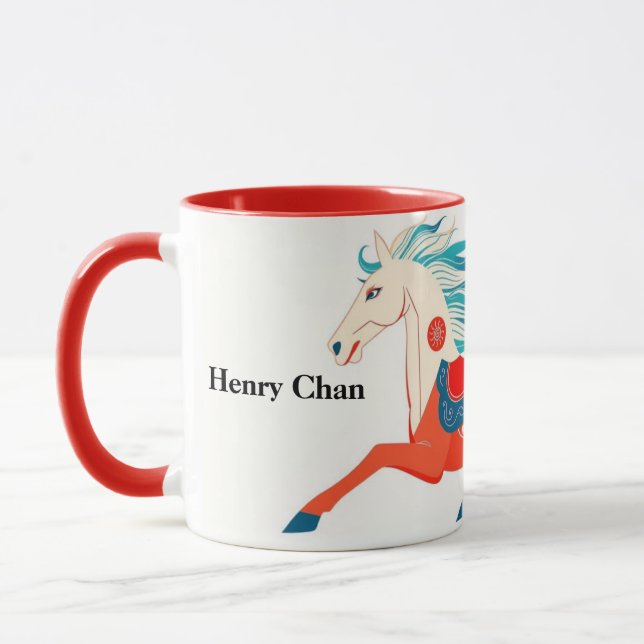 Red 2026 Year Of The Horse Lucky Mug (Left)