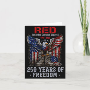 Red 250 years america remember everyone deployed card