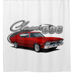 Red 396 shower curtain