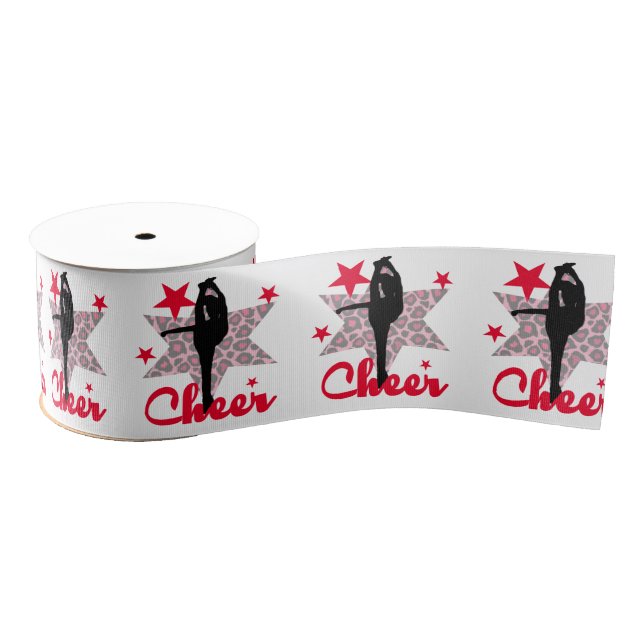Red 3" cheerleader Grosgrain Ribbon (Spool)
