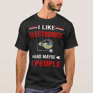 Red 3 People Electronics T-Shirt