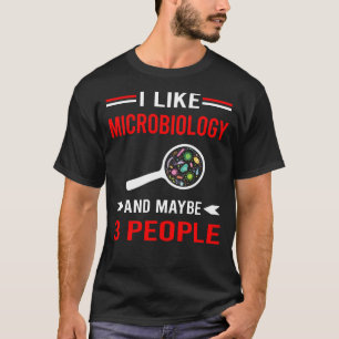 Red 3 People Microbiology Microbiologist T-Shirt