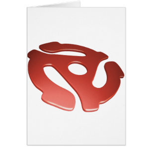 Red 3D 45 RPM Adapter