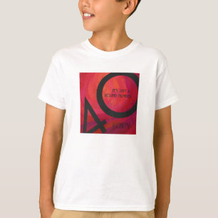 Red 40 Decade Birthday T-Shirt