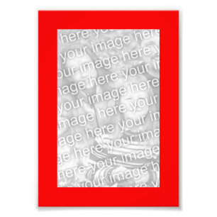 Red 5x7 Frame Photo Print
