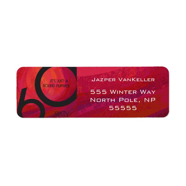 Red 60 Decade Birthday (Front)