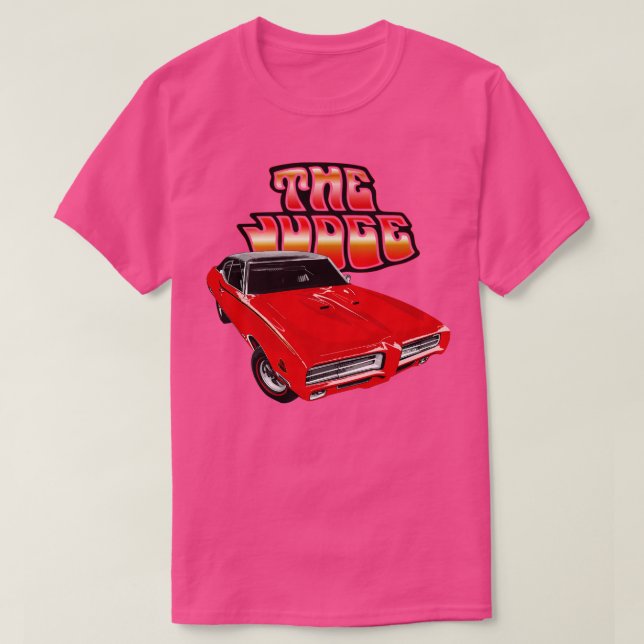 Red 69 Pontiac GTO Judge T-Shirt (Design Front)
