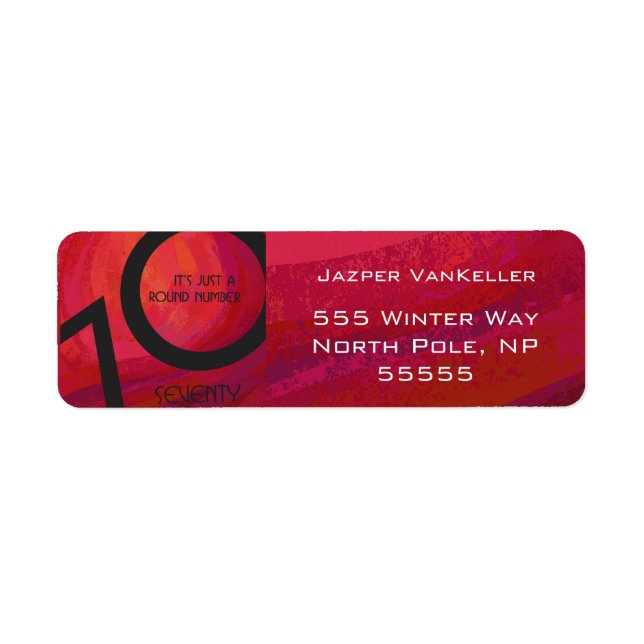 Red 70 Decade Birthday (Front)