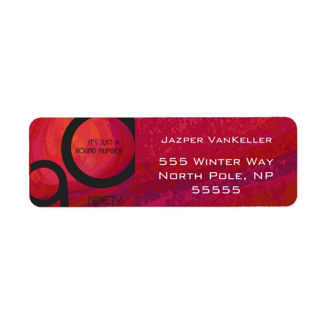 Red 90 Decade Birthday (Front)