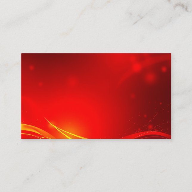 red abstract background business card (Front)