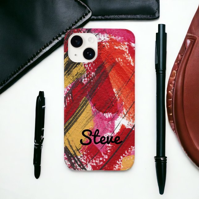 Red Abstract Bold Graphic Personalised Case-Mate i iPhone Case (Creator Uploaded)