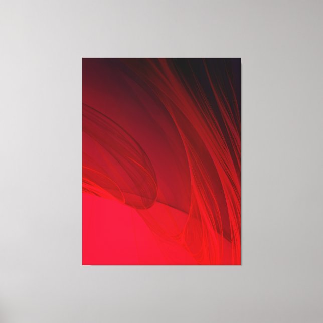 Red Abstract Canvas Print (Front)
