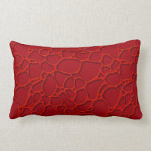 Red abstract design on burgundy background.