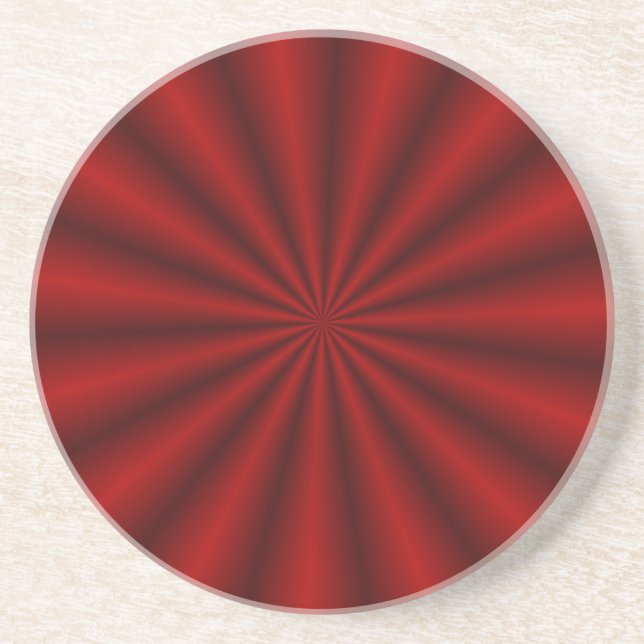 Red Abstract Fireworks Coaster (Front)