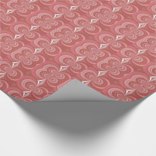 Red Abstract Fractal Artwork Wrapping Paper