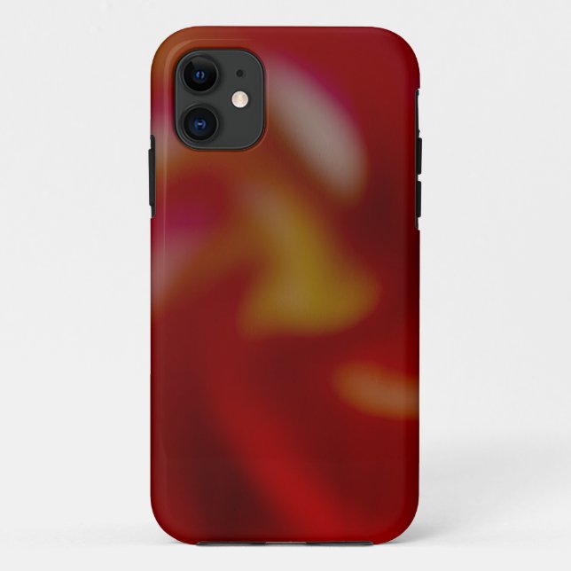 Red abstract fractal Case-Mate iPhone case (Back)