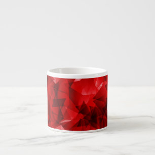 Red Abstract Geometric Background-51083 Espresso Cup