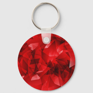 Red Abstract Geometric Background-51083 Key Ring