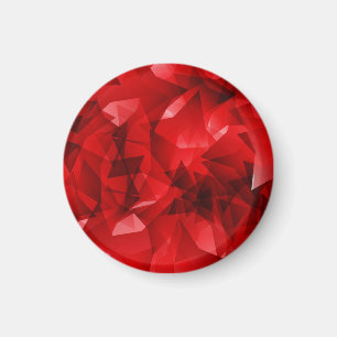 Red Abstract Geometric Background-51083 Magnet