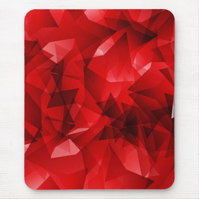 Red Abstract Geometric Background-51083 Mouse Mat (Front)