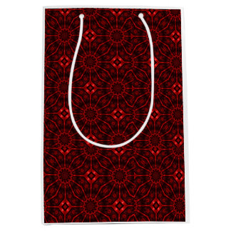 Red Abstract Medium Gift Bag