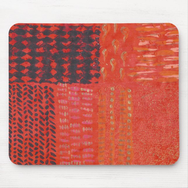 Red Abstract Mousepad (Front)
