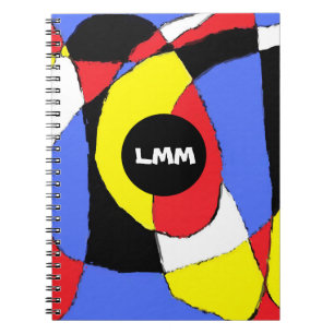 Red Abstract Notebook