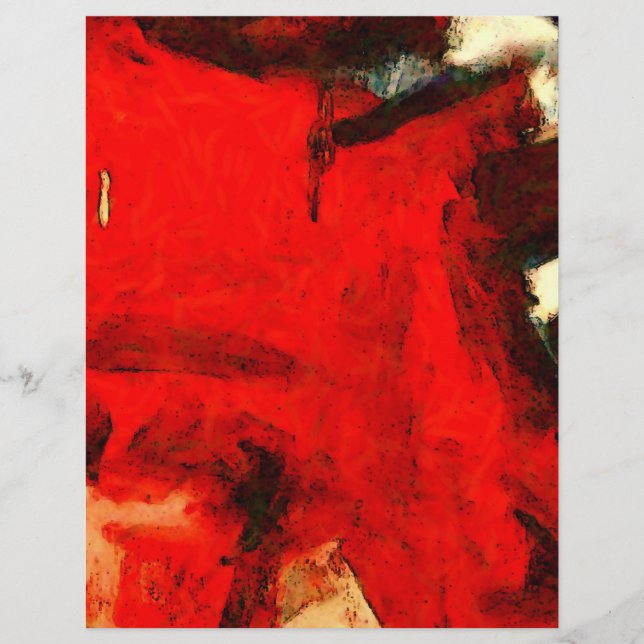 Red Abstract Painting Flyer (Front)