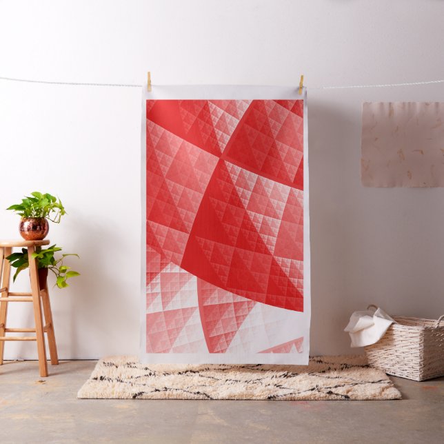 Red abstract pattern fabric (In Situ)