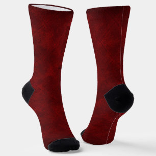 Red Abstract Pattern  Socks