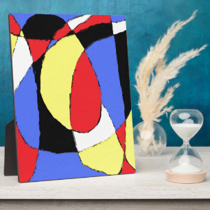 Red Abstract Plaque