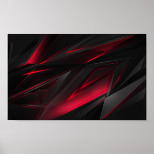 Red Abstract Poster
