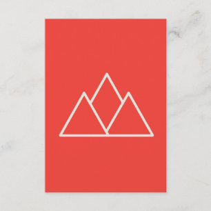 Red Abstract Wallpaper Bold Minimalist Design Enclosure Card