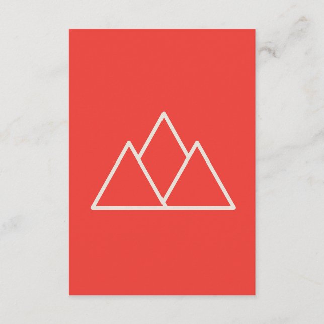 Red Abstract Wallpaper | Bold Minimalist Design Enclosure Card (Front)