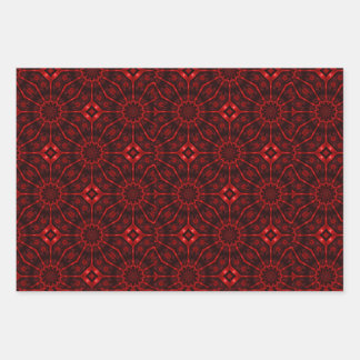 Red Abstract Wrapping Paper Sheet