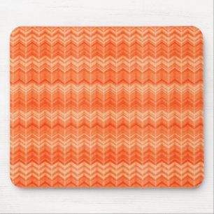 Red abstract zigzag textile pattern mouse mat