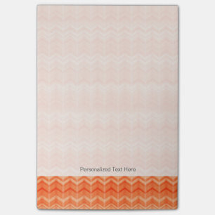 Red abstract zigzag textile pattern post-it notes