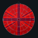 Red Accent Union Jack Design Dartboard<br><div class="desc">A red accent Union Jack British Flag decor all over motif. A design statement that is sure to make an impression on formal and casual occasions as well. A great last minute gift for yourself or for someone special on your list. Use the "Ask this Designer" link to contact us...</div>