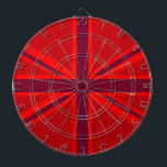 Red Accent Union Jack Design Dartboard<br><div class="desc">A red accent Union Jack British Flag decor all over motif. A design statement that is sure to make an impression on formal and casual occasions as well. A great last minute gift for yourself or for someone special on your list. Use the "Ask this Designer" link to contact us...</div>