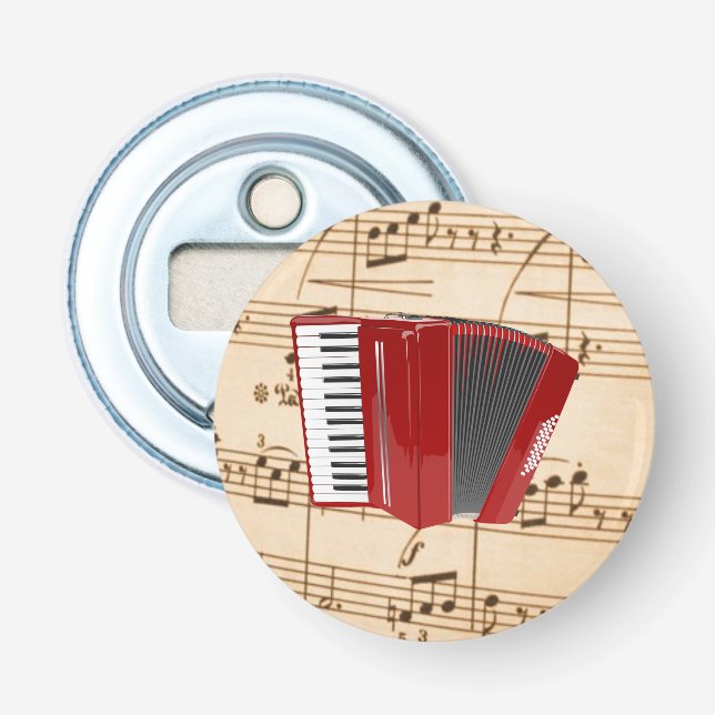 Red Accordion Bottle Opener (Front)