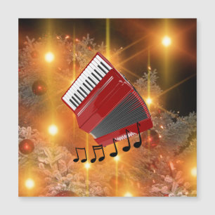 Red Accordion festive holiday design