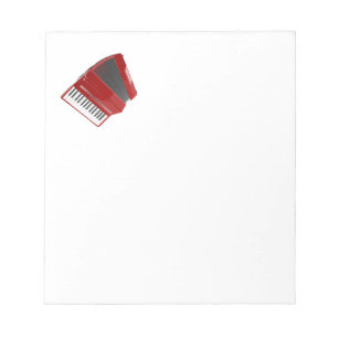Red Accordion Notepad