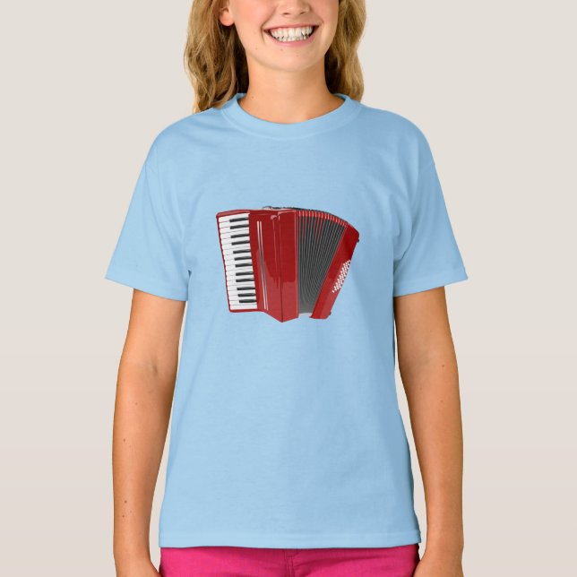 Red Accordion, T-Shirt (Front)