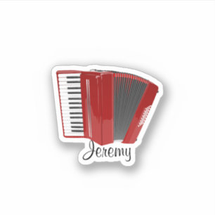 Red accordion template, customise